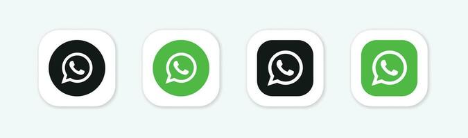 WhatsApp icône. WhatsApp logo vecteur sur blanc Contexte.