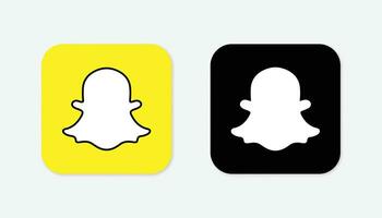 snapchat icône. snapchat social médias logo. vecteur