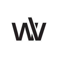 wv logo conception vecteur modèle