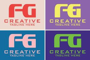 moderne élégant Créatif F g logo conception et modèle vecteur illustration.