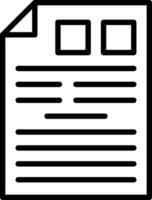 conception d'icône de vecteur de document