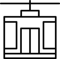 conception d'icône de vecteur de téléphérique