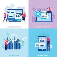 Business Analytics design plat concept vector illustration