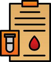 conception d'icône de vecteur de test sanguin