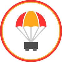 conception d'icône de vecteur de parachute