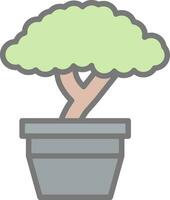 conception d'icône vectorielle bonsaï vecteur