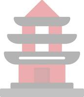 pagode vecteur icône conception
