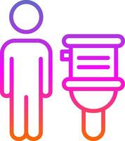 conception d'icône de vecteur de toilettes