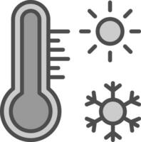 conception d'icône de vecteur de thermomètre