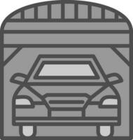 conception d'icône de vecteur de garage