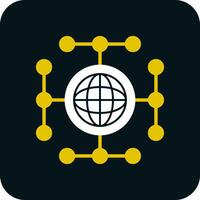 global réseau vecteur icône conception