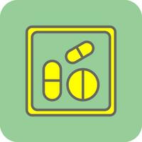 conception d'icônes vectorielles de médicaments vecteur