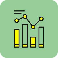 conception d'icônes vectorielles d'analyse de données vecteur