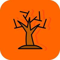 conception d'icône vecteur arbre sec