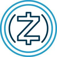 zcash vecteur icône conception