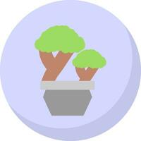 conception d'icône vectorielle bonsaï vecteur