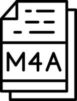 m4a fichier vecteur icône conception