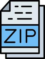 Zip *: français vecteur icône conception