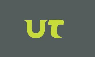 Utah, tu, t, u abstrait initiale des lettres logo vecteur