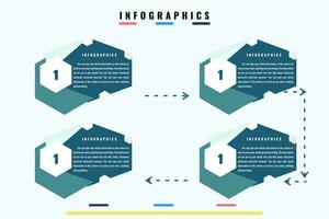 infographie éléments vecteur conception modèle, affaires concept avec pas, pouvez être utilisé pour flux de travail mise en page, diagramme, annuel rapport, la toile conception. prêt à utilisation modèle.