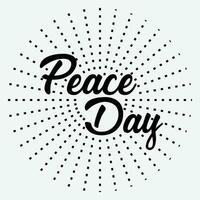 international paix journée vecteur