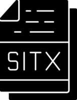 sitx fichier format vecteur icône conception