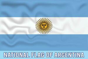 nationale drapeau de Argentine 3d effet vecteur