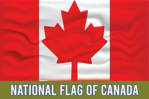 nationale drapeau de Canada 3d effet vecteur