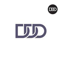 lettre ddd monogramme logo conception vecteur