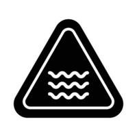 rivière signe vecteur glyphe icône pour personnel et commercial utiliser.