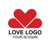 professionnel l'amour logo conception un service vecteur