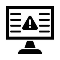avertissement vecteur glyphe icône pour personnel et commercial utiliser.