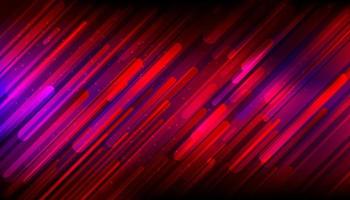 Composition de formes dynamiques abstraites rouges violettes géométriques arrondies en diagonale avec fond d'effet d'éclairage. illustration vectorielle vecteur
