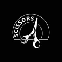 les ciseaux logo conception icône modèle. moderne Facile conception. barbiers outils et salon de coiffure. vecteur illustration
