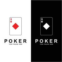 poker logo vecteur icône illustration conception