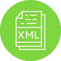 xml fichier format vecteur icône conception