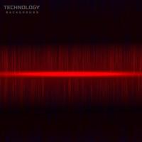 lignes abstraites sur le concept futuriste de technologie de fond rouge et noir. vecteur