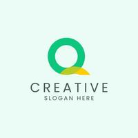 Créatif et moderne lettre q logo conception vecteur image
