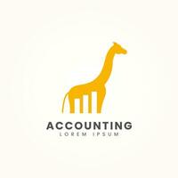 girafe la finance graphique logo conception vecteur modèle