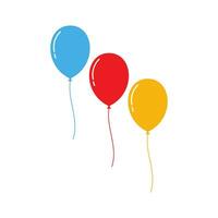 ballon illustration vecteur élément , ballon anniversaire , fête , décoration élément et anniversaire