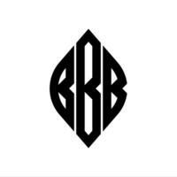 logo b courbe rhombe élargi monogramme 3 des lettres alphabet Police de caractère logo logotype broderie vecteur