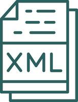 xml fichier format vecteur icône conception