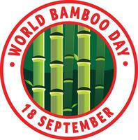 bambou logo modèle. vecteur illustration de bambou T-shirt conception