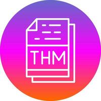 thm vecteur icône conception