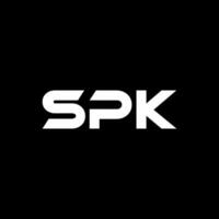 spk lettre logo conception, inspiration pour une unique identité. moderne élégance et Créatif conception. filigrane votre Succès avec le frappant cette logo. vecteur