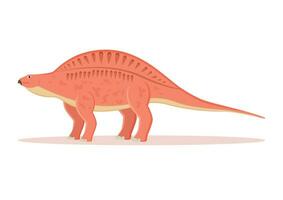 lotosaure dinosaure dessin animé personnage vecteur illustration
