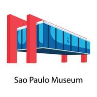 sao paulo musée vecteur