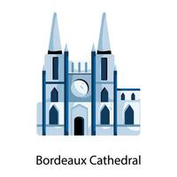 branché Bordeaux cathédrale vecteur