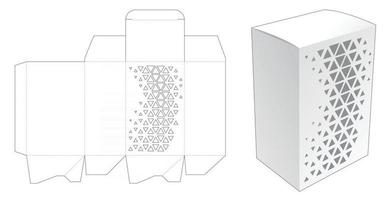 modèle de découpe de boîte d'emballage vecteur