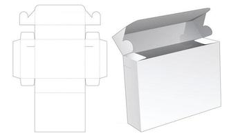 modèle de découpe de boîte d'emballage vecteur